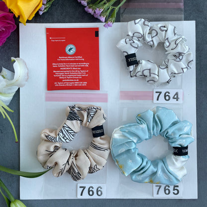 100% Pure Mulberry Silk Small Elastic Hair Scrunchie - Pure Silk Hair Scrunchie/hair Accessory-The Unique One