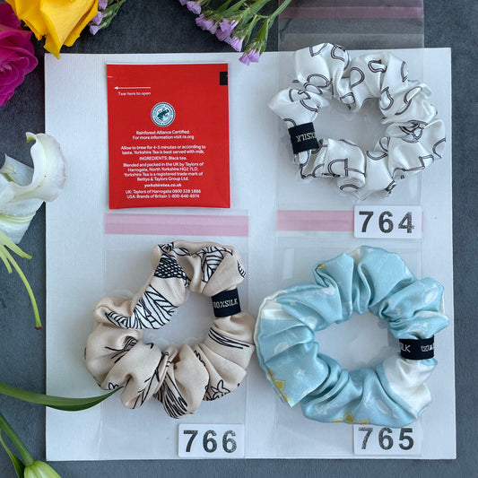 100% Pure Mulberry Silk Small Elastic Hair Scrunchie - Pure Silk Hair Scrunchie/hair Accessory-The Unique One