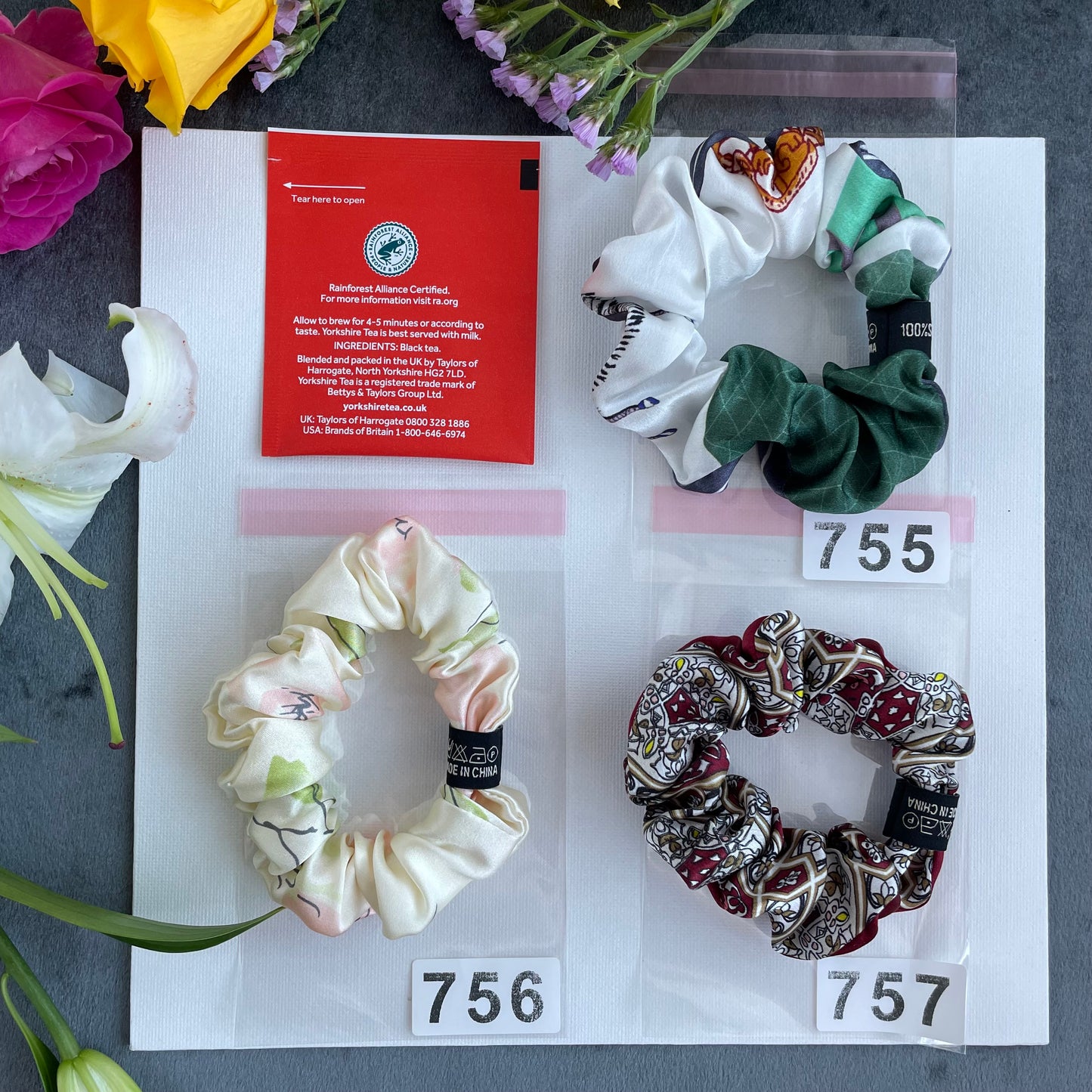 100% Pure Mulberry Silk Small Elastic Hair Scrunchie - Pure Silk Hair Scrunchie/hair Accessory-The Unique One