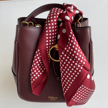 100% Pure Silk Multicolour Small Silk Scarf -The Dots