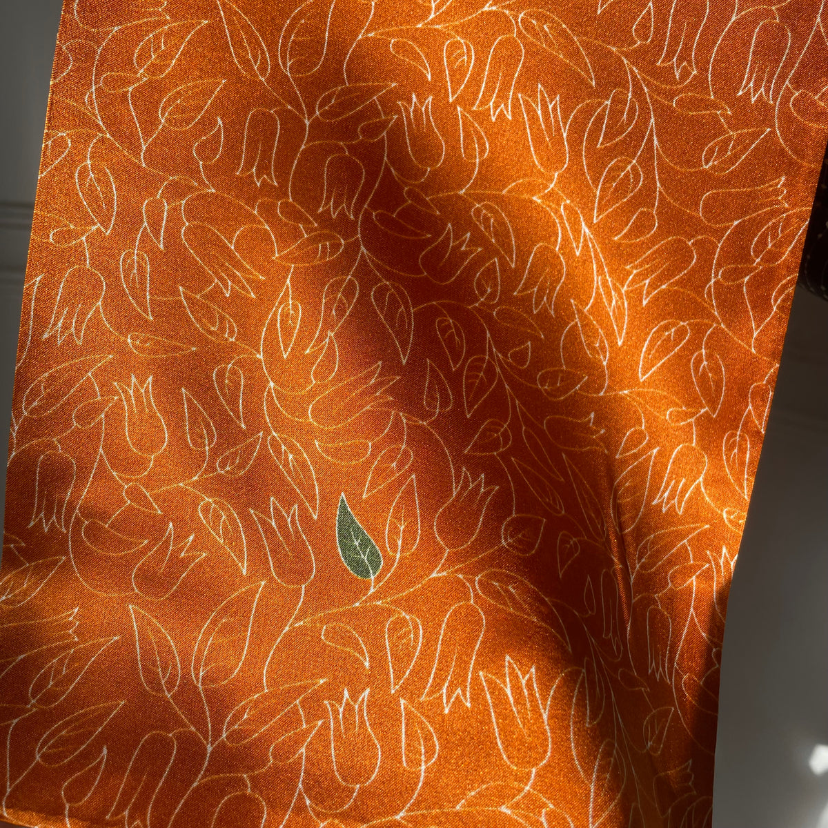 100% Mulberry Silk Skinny Scarf, Multicolour Silk Neck Scarf /Luxury Style Scarf/Silk Hair Scarf-The Lines