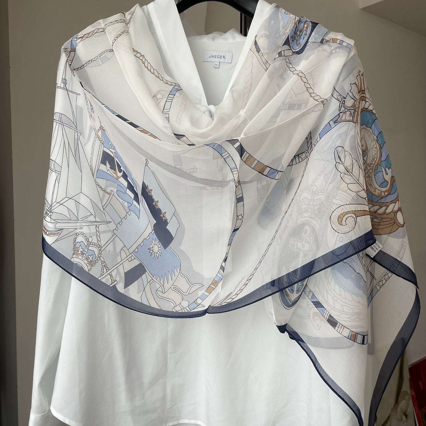 100% Pure Silk Multicolour long Silk Scarf / Headscarf-The Sealing
