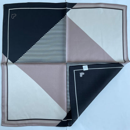 100% Pure Silk Multicolour Small Silk Scarf 21"-The Love