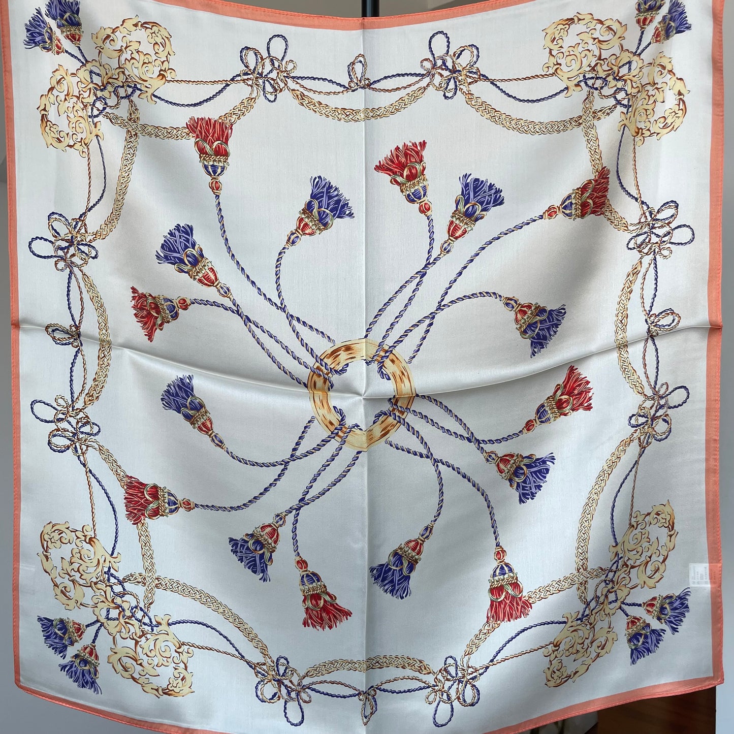 100% Pure Silk Multicolour Large Silk Scarf / Headscarf-The Lines- 26”Silk Scarf / Headscarf