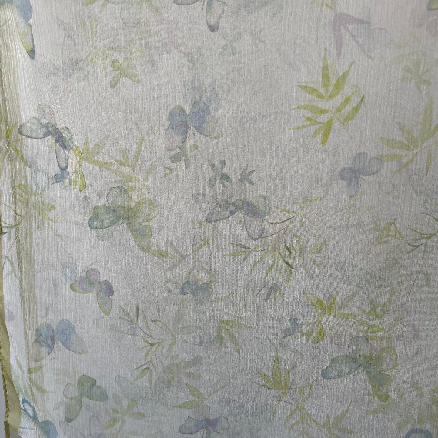 100% Pure Silk Multicolour long Silk Scarf / Headscarf-The Butterfly