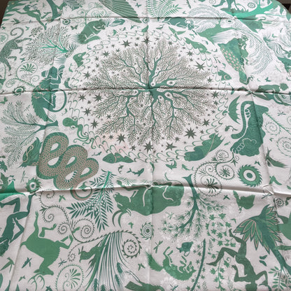 Exquisite Duo-Colour Mulberry 43” Silk Scarf: Hand-Rolled Edge, 6A Grade - The Olympias