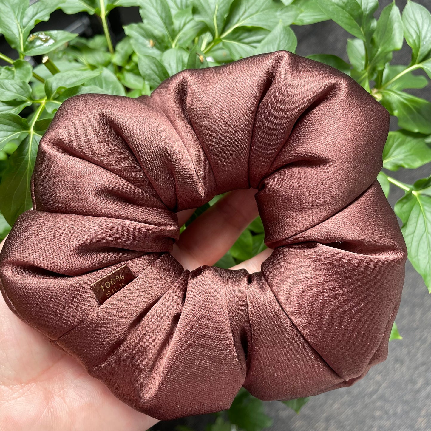 Luxury Oversized Puffy Mulberry Silk Scrunchie | 30 Momme Silk Hair Tie | Premium Silk Hair Accessory Gift for Women