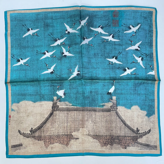 100% Mulberry Silk Scarf-Small Square Multicolor Silk Scarf, lightweight Luxury Neck Hair Scarf - The Asian