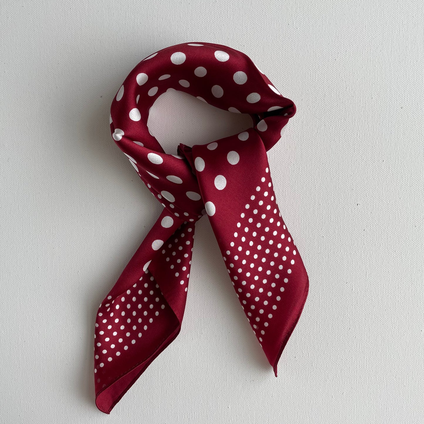 100% Pure Silk Multicolour Small Silk Scarf -The Dots