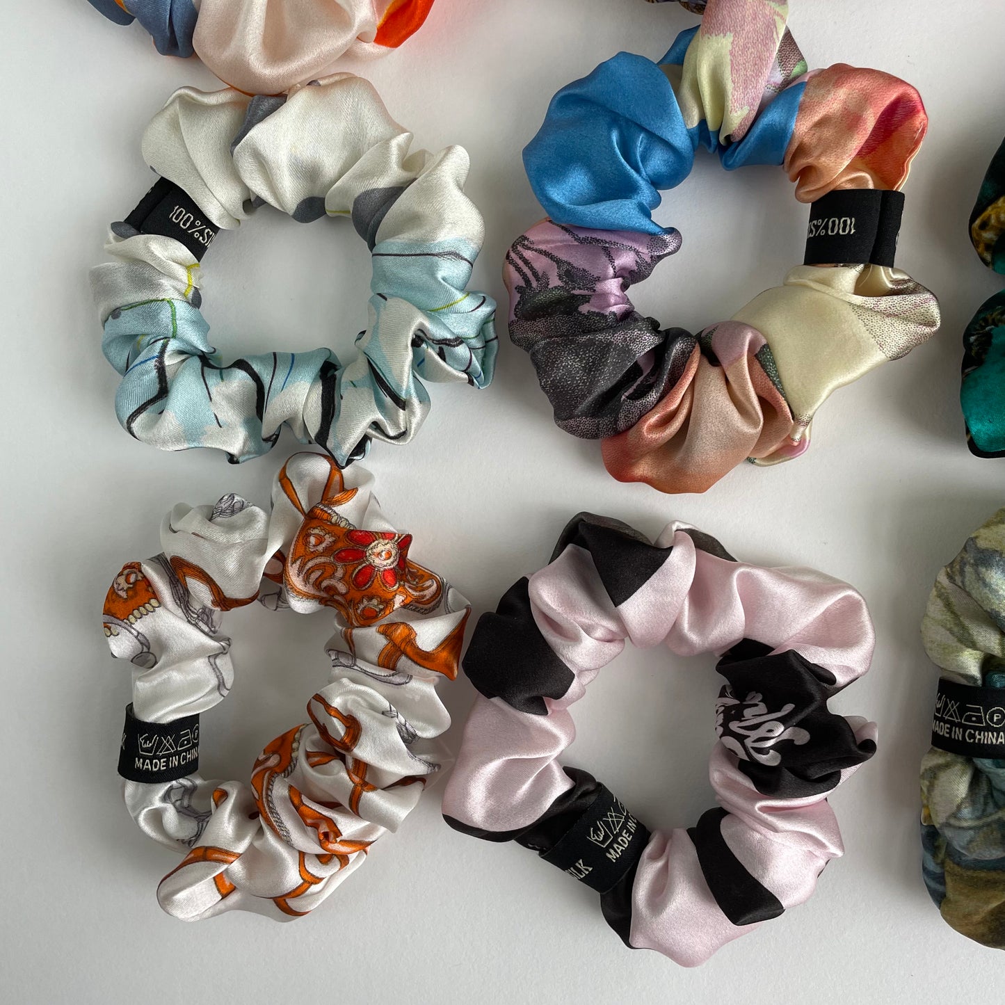100% Pure Mulberry Silk Small Elastic Hair Scrunchie - Pure Silk Hair Scrunchie/hair Accessory-The Unique One