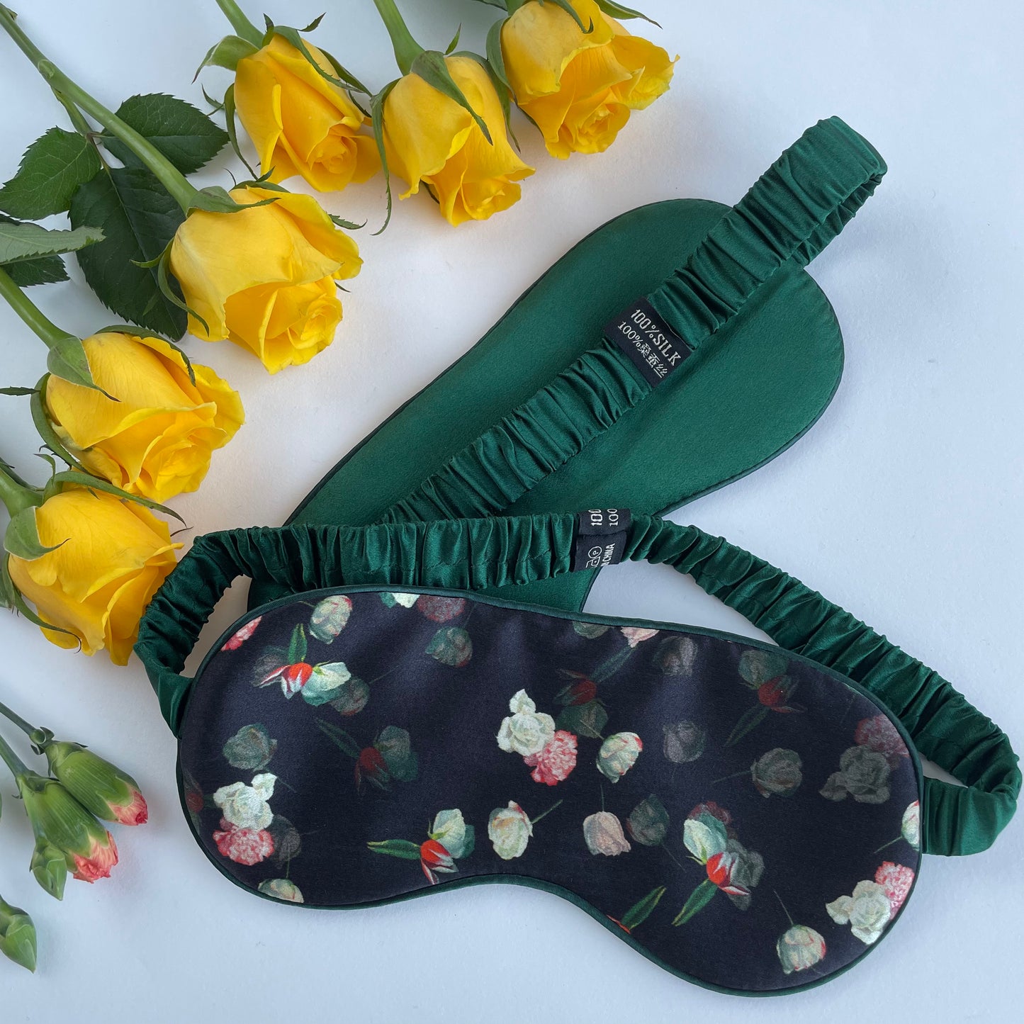 100% Mulberry Silk Ultra Soft Silk Filled Silk Eye Mask - Ideal Silk Sleep Eye Mask-The Little Rose