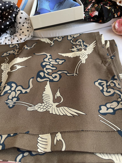 100% Pure Mulberry Silk Pillowcases - 19mm Silk Pillowcases-The Flying  Birds