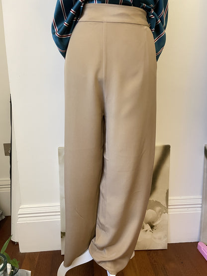 100% Pure Mulberry Silk Black Wide leg Pants