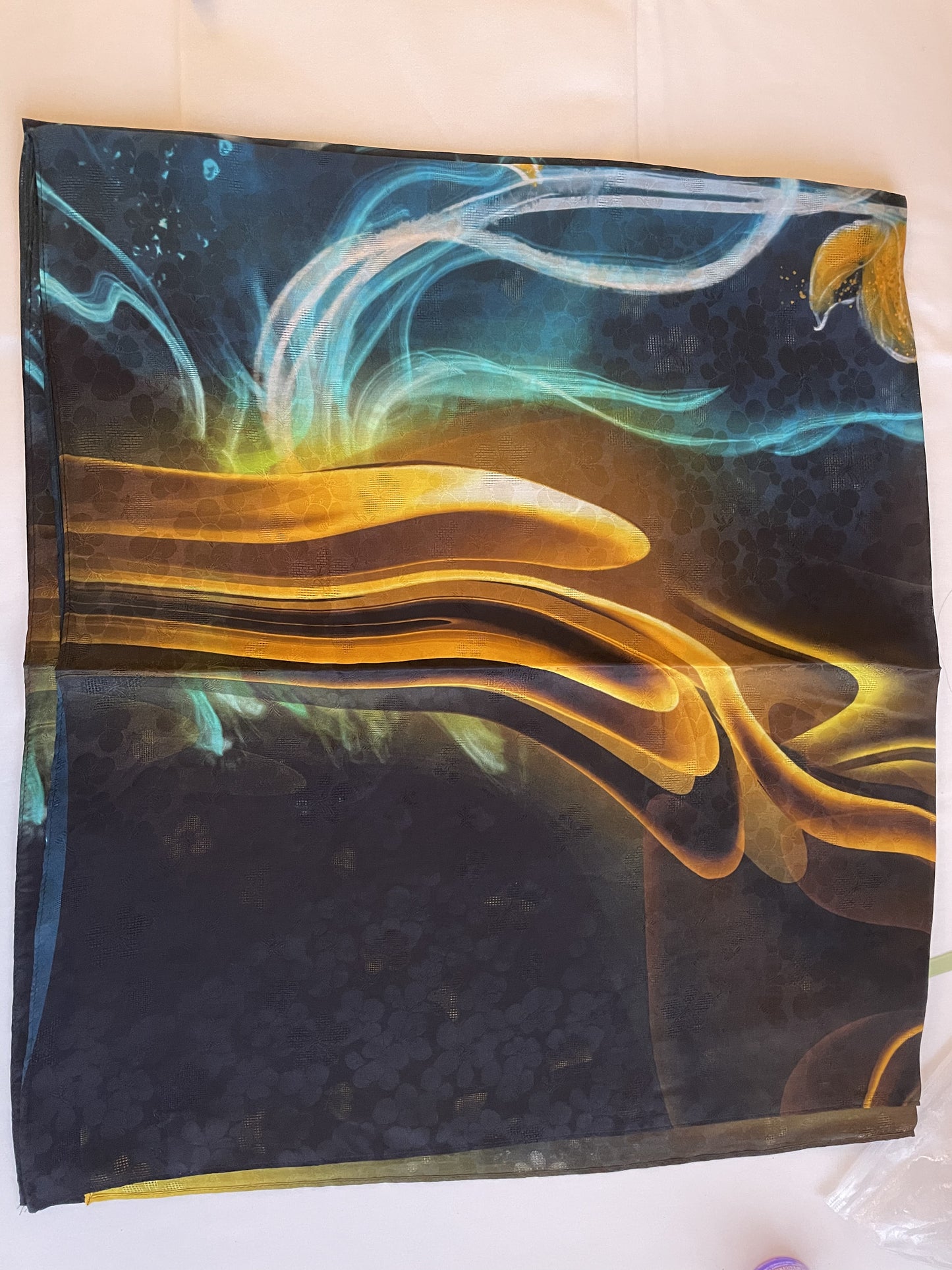 100% Pure Silk Black super long Silk Scarf / Headscarf-The Premium Black