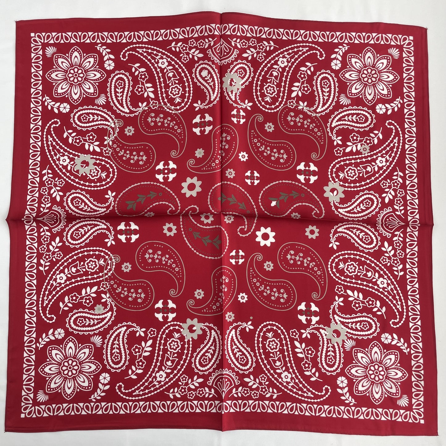 100% Pure Silk Multicolour Large 26” Silk Scarf / Headscarf-The Paisleys