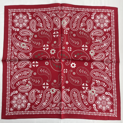 100% Pure Silk Multicolour Large 26” Silk Scarf / Headscarf-The Paisleys