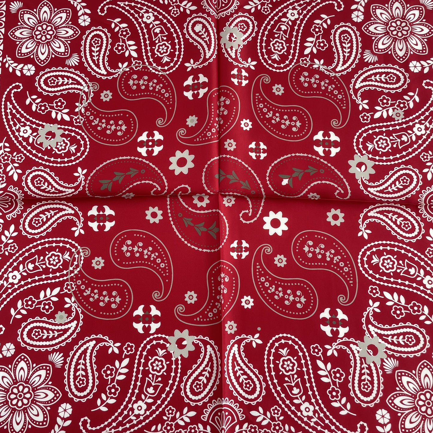 100% Pure Silk Multicolour Large 26” Silk Scarf / Headscarf-The Paisleys