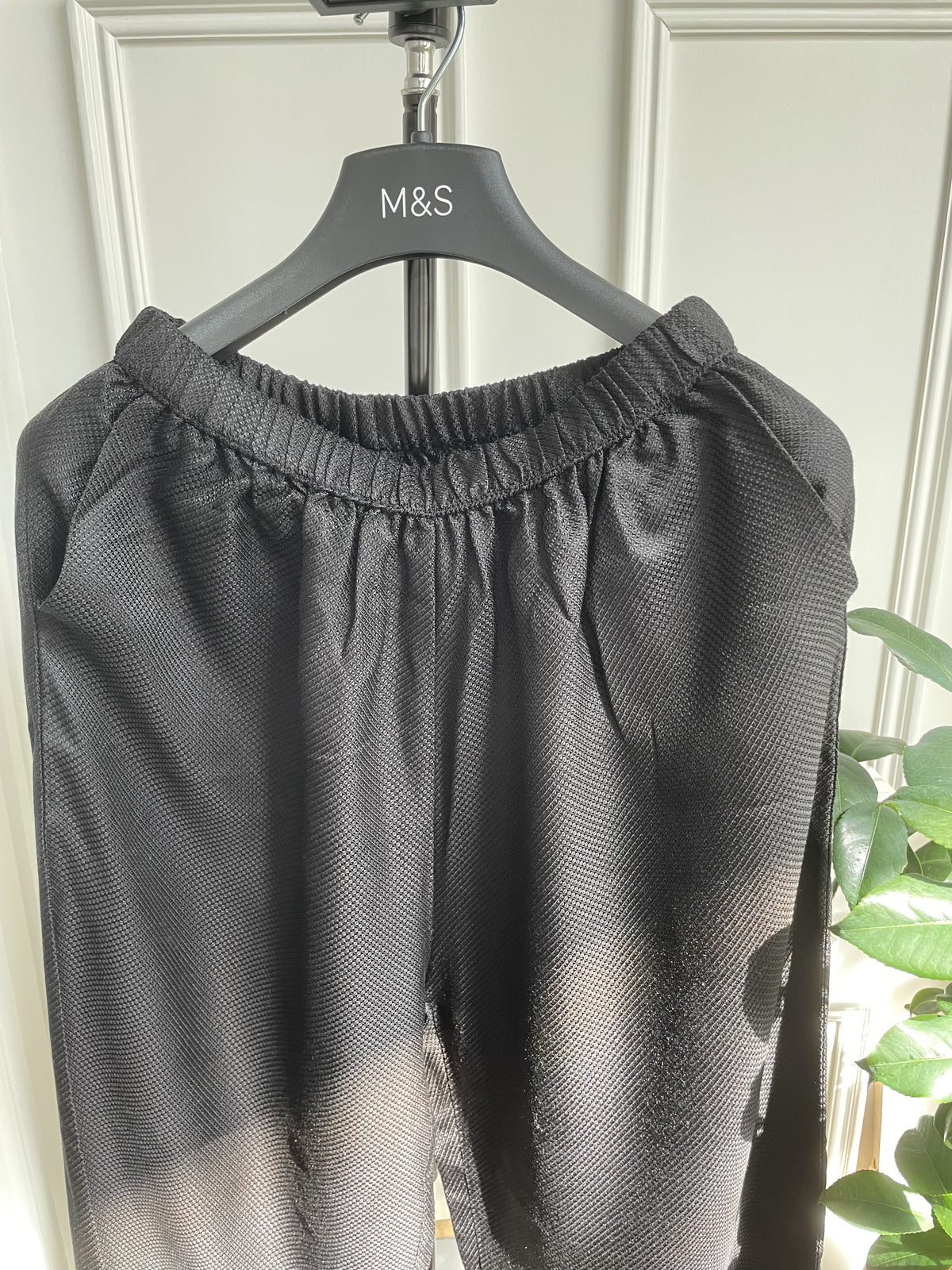 100% Pure Mulberry Silk Black Wide leg Pants