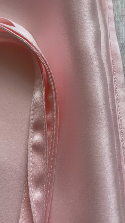 100% Mulberry Silk Travelling Essential Pillow Cover-19mm portable Silk Pillow Cover-The Perfect Pink