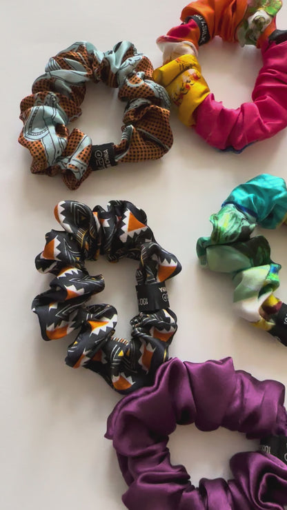 100% Pure Mulberry Silk Small Elastic Hair Scrunchie - Pure Silk Hair Scrunchie/hair Accessory-The Unique One